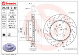 Brzdový kotouč BREMBO 09.5519.30 - FERRARI