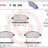 Sada brzdových destiček BREMBO P28045