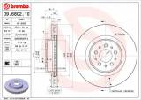 Brzdový kotouč BREMBO 09.6802.10 - FERRARI