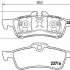 Sada brzdových destiček BREMBO P06032