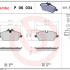 Sada brzdových destiček BREMBO P06034 - BMW