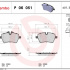 Sada brzdových destiček BREMBO P06051 - MINI