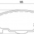 Sada brzdových destiček BREMBO P16014 - DAIHATSU