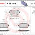 Sada brzdových destiček BREMBO P16013