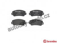 Sada brzdových destiček BREMBO P23013 - FIAT