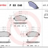 Sada brzdových destiček BREMBO P83046 - TOYOTA