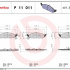 Sada brzdových destiček BREMBO P11011 - CHRYSLER