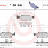 Sada brzdových destiček BREMBO P83041 - TOYOTA