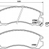 Sada brzdových destiček BREMBO P54017 - MITSUBISHI