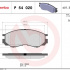 Sada brzdových destiček BREMBO P54020 - MITSUBISHI