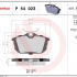 Sada brzdových destiček BREMBO P54023 - MITSUBISHI, VOLVO