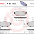 Sada brzdových destiček BREMBO P54016 - MITSUBISHI