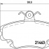 Sada brzdových destiček BREMBO P68038