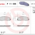 Sada brzdových destiček BREMBO P11035