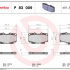 Sada brzdových destiček BREMBO P83009 - TOYOTA