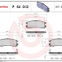 Sada brzdových destiček BREMBO P54012 - CHRYSLER, MITSUBISHI