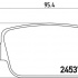 Sada brzdových destiček BREMBO P44017