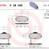 Sada brzdových destiček BREMBO P30045