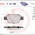 Sada brzdových destiček BREMBO P23080 - FIAT