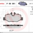 Sada brzdových destiček BREMBO P50051 - MERCEDES-BENZ