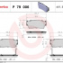 Sada brzdových destiček BREMBO P79006 - SUZUKI