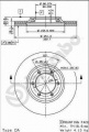 Brzdový kotouč BREMBO 09.5499.10 - ISUZU