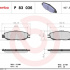 Sada brzdových destiček BREMBO P83036