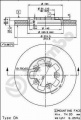 Brzdový kotouč BREMBO 09.5271.10 - NISSAN