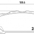 Sada brzdových destiček BREMBO P78014 - SUBARU