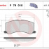 Sada brzdových destiček BREMBO P79010 - SUZUKI