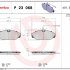 Sada brzdových destiček BREMBO P23068 - CITROËN, FIAT, PEUGEOT