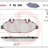 Sada brzdových destiček BREMBO P50050 - MERCEDES-BENZ