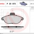 Sada brzdových destiček BREMBO P23072 - CITROËN, FIAT, PEUGEOT