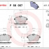 Sada brzdových destiček BREMBO P50057 - MERCEDES-BENZ