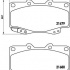 Sada brzdových destiček BREMBO P83069 - TOYOTA