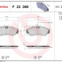 Sada brzdových destiček BREMBO P23069 - CITROËN, FIAT, PEUGEOT