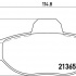 Sada brzdových destiček BREMBO P23054 - FIAT