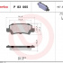 Sada brzdových destiček BREMBO P83065 - TOYOTA