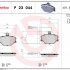 Sada brzdových destiček BREMBO P23044 - FIAT