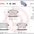 Sada brzdových destiček BREMBO P30064