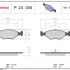 Sada brzdových destiček BREMBO P23055 - FIAT