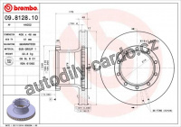 Brzdový kotouč BREMBO 09.8128.10