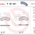 Sada brzdových destiček BREMBO P50021 - MERCEDES-BENZ