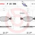 Sada brzdových destiček BREMBO P23056 - FIAT