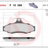 Sada brzdových destiček BREMBO P15005 - CHEVROLET, DAEWOO