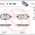 Sada brzdových destiček BREMBO P06052 - MINI