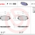 Sada brzdových destiček BREMBO P11032