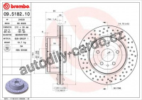 Brzdový kotouč BREMBO 09.5182.10 - FERRARI