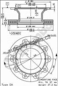 Brzdový kotouč BREMBO 09.8472.10