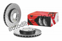 Brzdový kotouč BREMBO 09.B344.4X - MERCEDES-BENZ